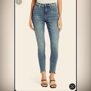 Good American brand -Good Waist Crop Raw Hem Skinny Jeans - size 4/27